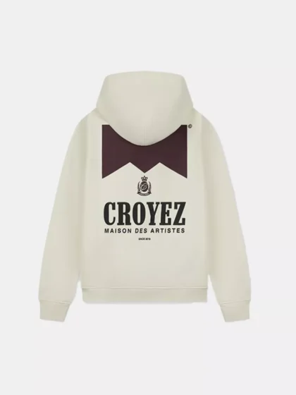 Croyez maison fumes zip hoodie off-white