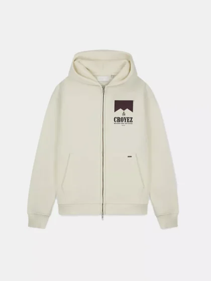 Croyez maison fumes zip hoodie off-white