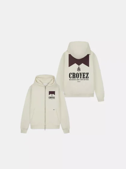 Croyez maison fumes zip hoodie off-white