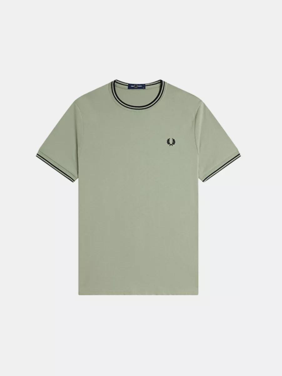 Fred Perry Twin Tipped T-Shirt 1 Fred Perry m1588v s23 seagrass/black