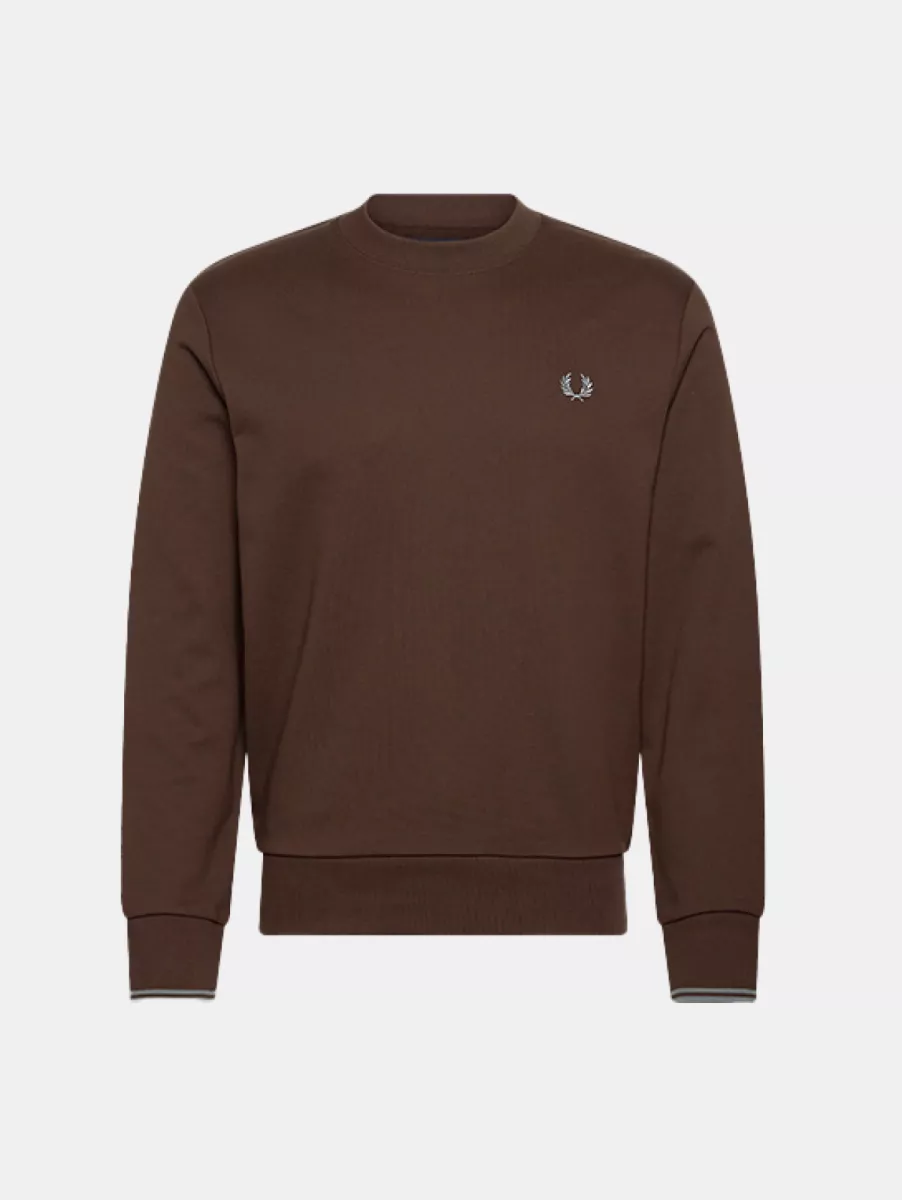 Fred Perry m7535 49a brnttbcc/stkprtb