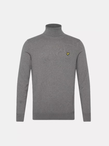 Lyle & Scott kn2103vc t28 mid grey marl