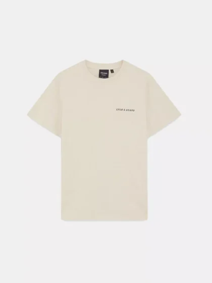 Lyle & Scott ts2300vt y147 ice cream marl