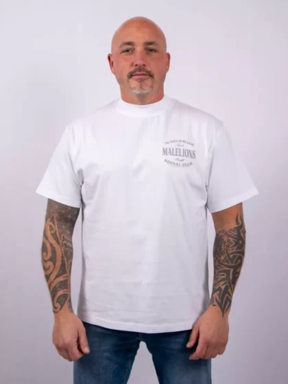 Malelions social club t-shirt white