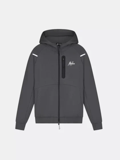 Malelions sport counter zip hoodie antra