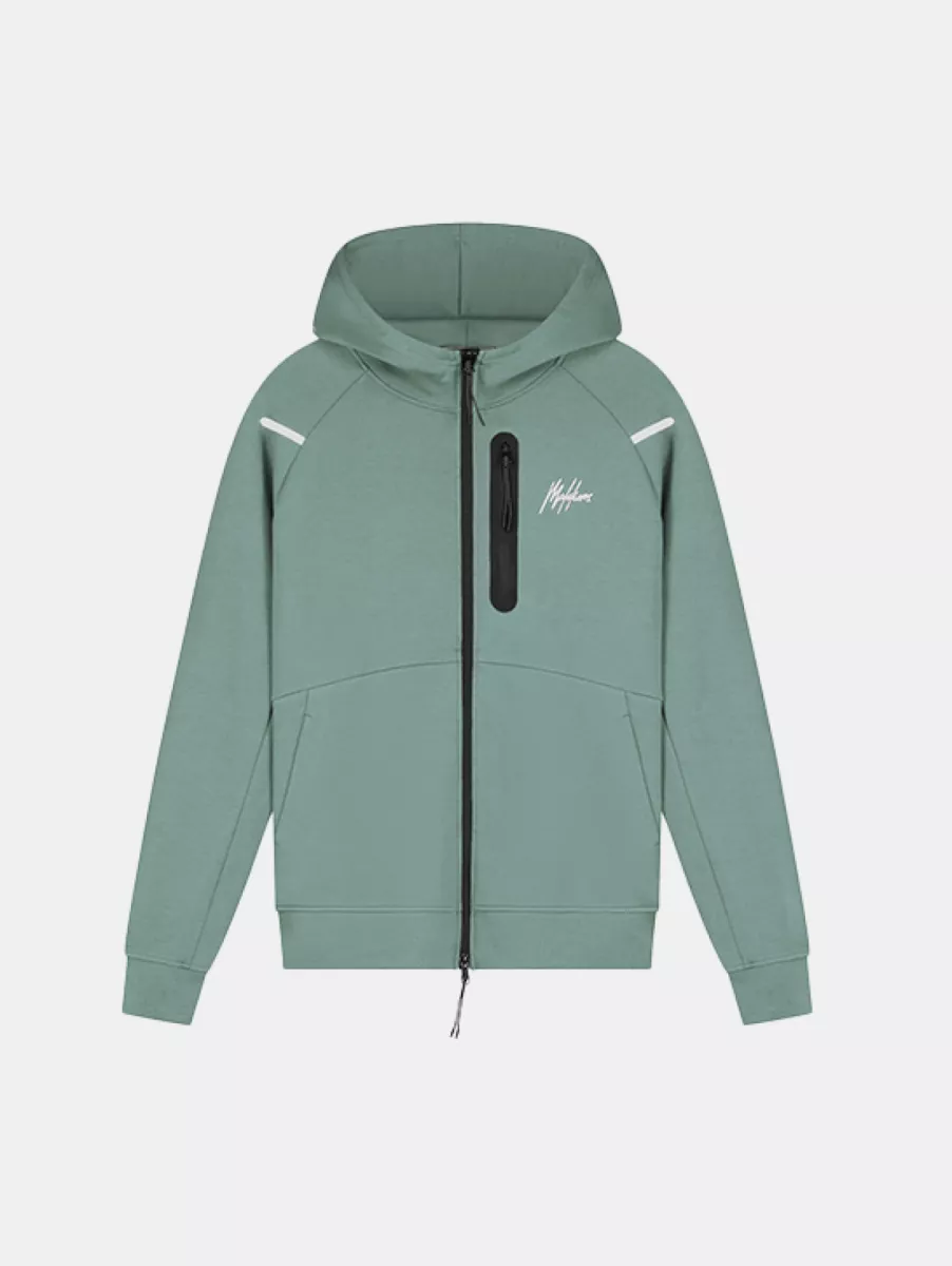 Malelions Sport Counter Zip Hoodie 1 Malelions sport counter zip hoodie green