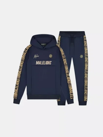Malelions sport warming up tracksuit navy/gold