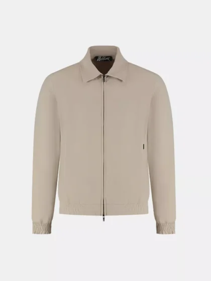 Malelions technical zip jacket light taupe