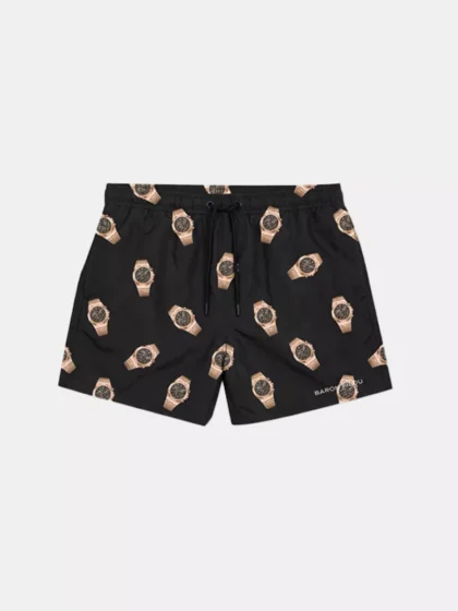 Baron Filou swim shorts allover watches black