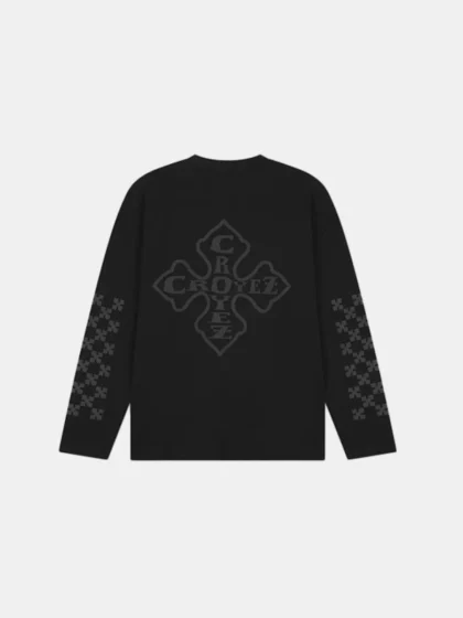 Croyez cross longsleeve vintage black