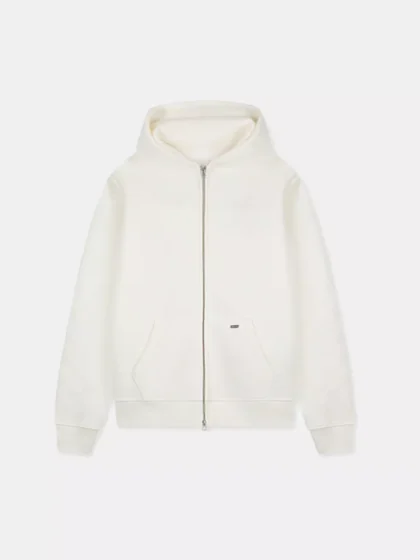 Croyez cross zip hoodie off-white