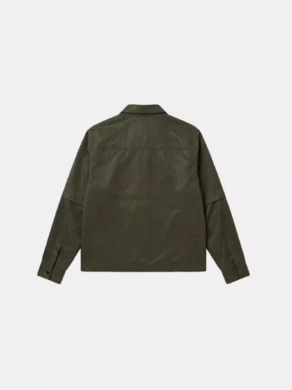 Croyez etiquette nylon jacket dusty olive