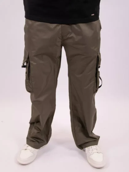 Croyez etiquette nylon pants dusty olive