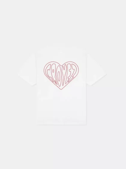 Croyez stitched heart t-shirt white