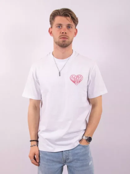 Croyez stitched heart t-shirt white
