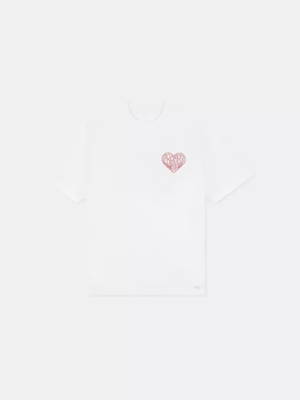 Croyez stitched heart t-shirt white