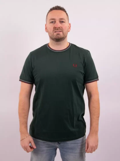 Fred Perry m1588v 85a grsrts/stkbl/oxb