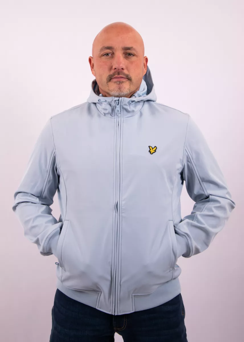 Lyle & Scott Mesh Back Softshell Jacket 2 Lyle & Scott jk2200v w596 opal blue