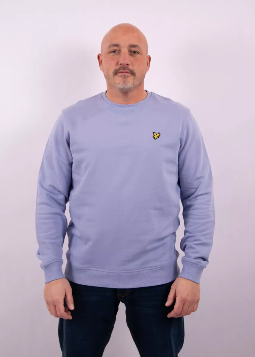 Lyle & Scott Crew Neck Sweatshirt 2 Lyle & Scott ml424vogt y128 bubble blue