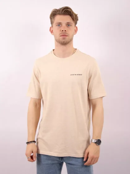 Lyle & Scott ts2300vt y147 ice cream marl