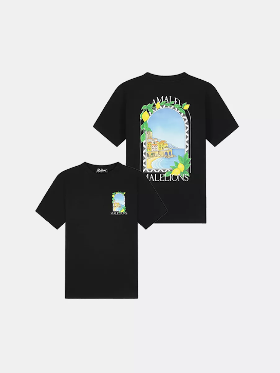 Malelions Amalfi Window T-Shirt 1 Malelions amalfi window t-shirt black