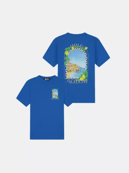 Malelions amalfi window t-shirt cobalt