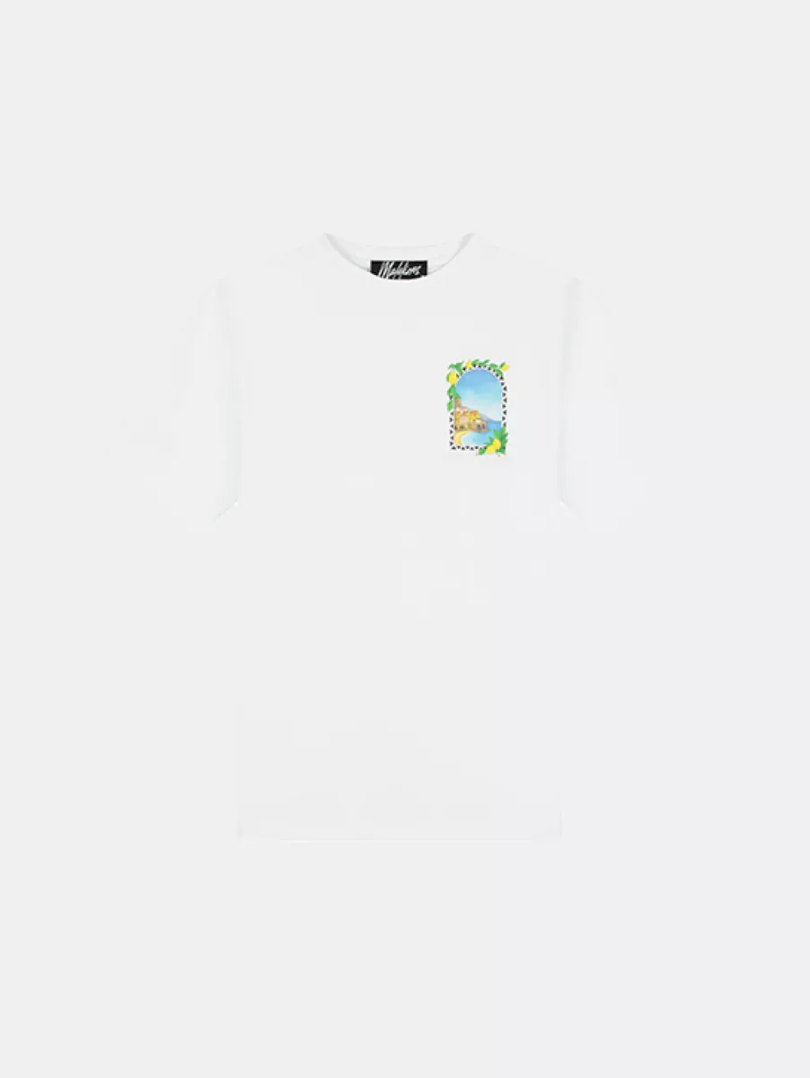 Malelions Amalfi Window T-Shirt 2 Malelions amalfi window t-shirt white