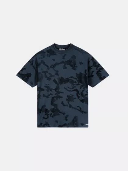 Malelions jacquard t-shirt navy