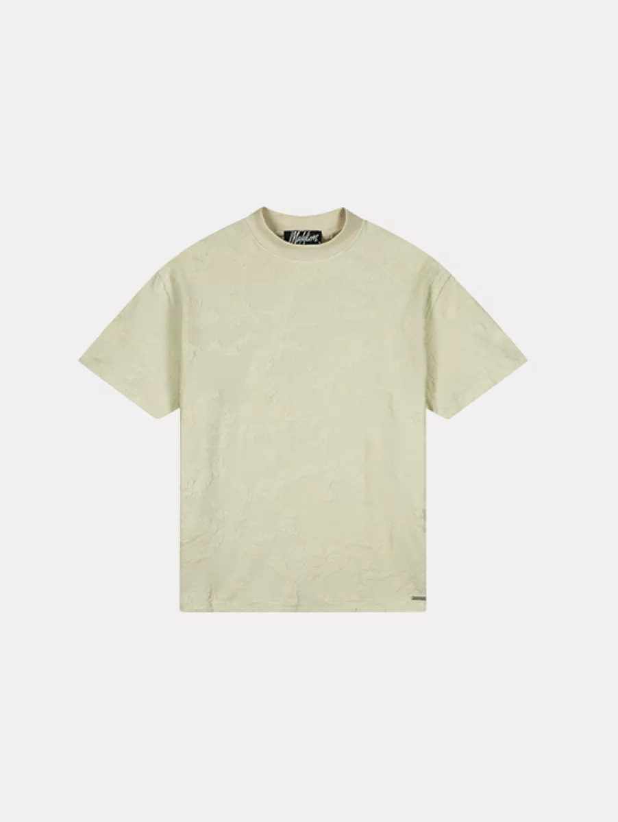 Malelions Jacquard T-Shirt 1 Malelions jacquard t-shirt off-white