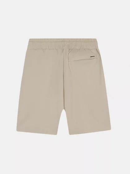Malelions ribbed shorts light taupe