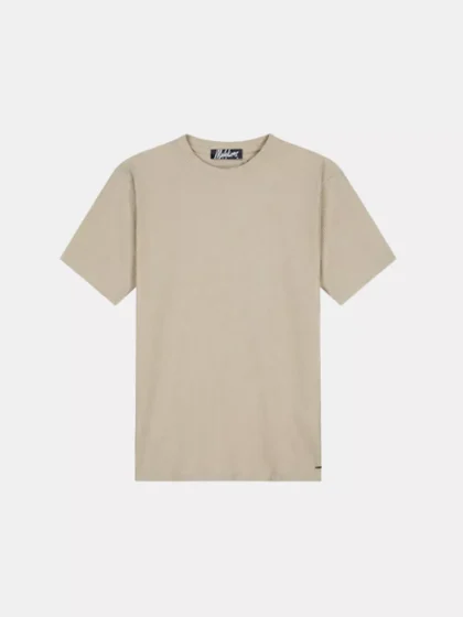 Malelions ribbed t-shirt light taupe