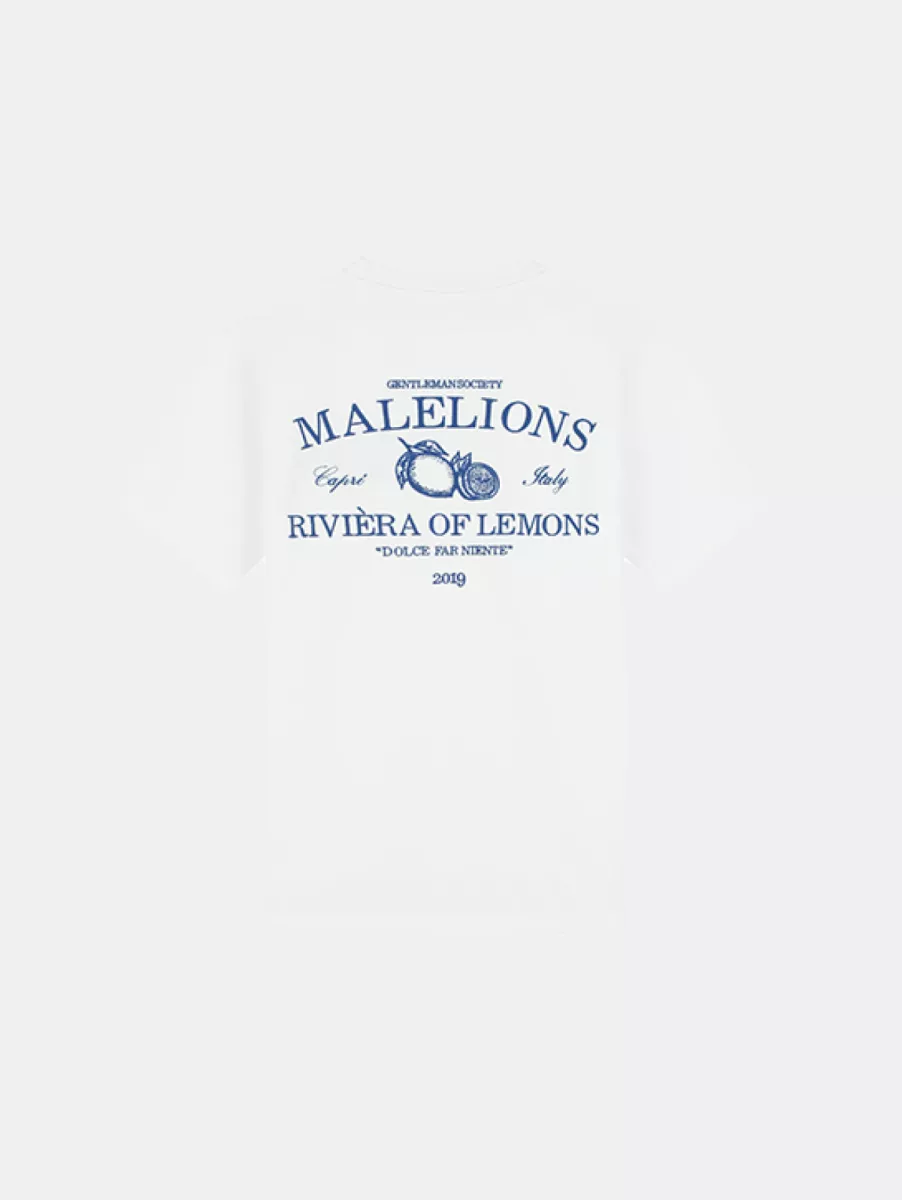 Malelions Riviera T-Shirt 2 Malelions riviera t-shirt white