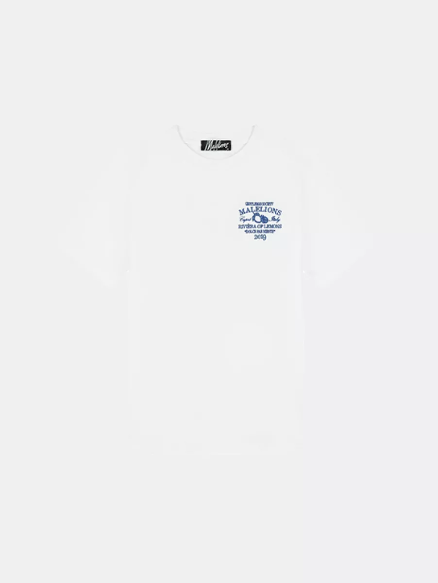 Malelions Riviera T-Shirt 1 Malelions riviera t-shirt white