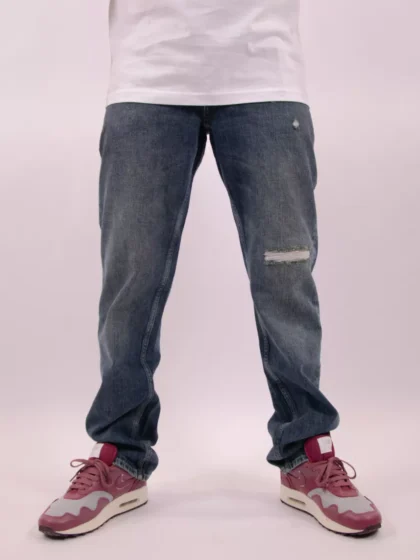 Malelions straight fit denim dark blue