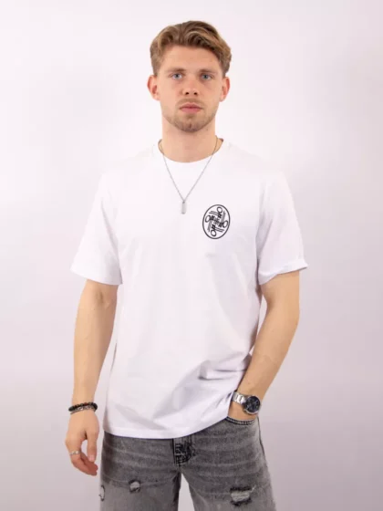 OFF THE PITCH never settle regular fit tee 100