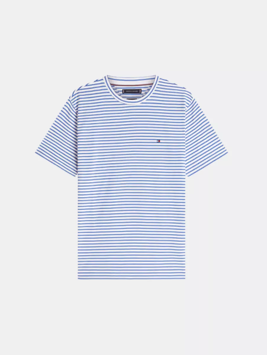 Tommy Hilfiger Ess Reg Fit Stripe Pocket Tee 1 Tommy Hilfiger mw0mw41378 0fj ecru/regal blue stripe