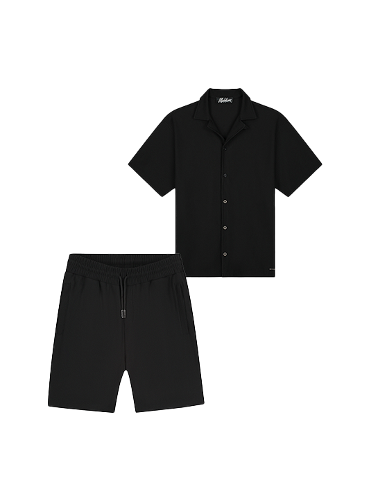 Malelions Ribbed Collar Set Black 1 Malelions Ribbed Collar Set Black