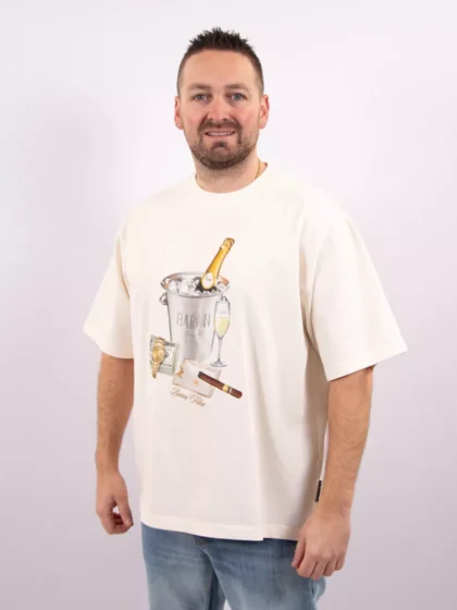 Baron Filou oversized backprint baron beac off-white