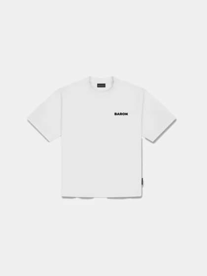 Baron Filou oversized backprint summer ess white