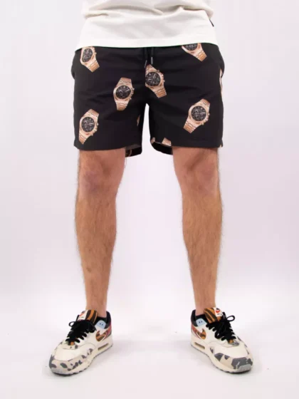 Baron Filou swim shorts allover watches black