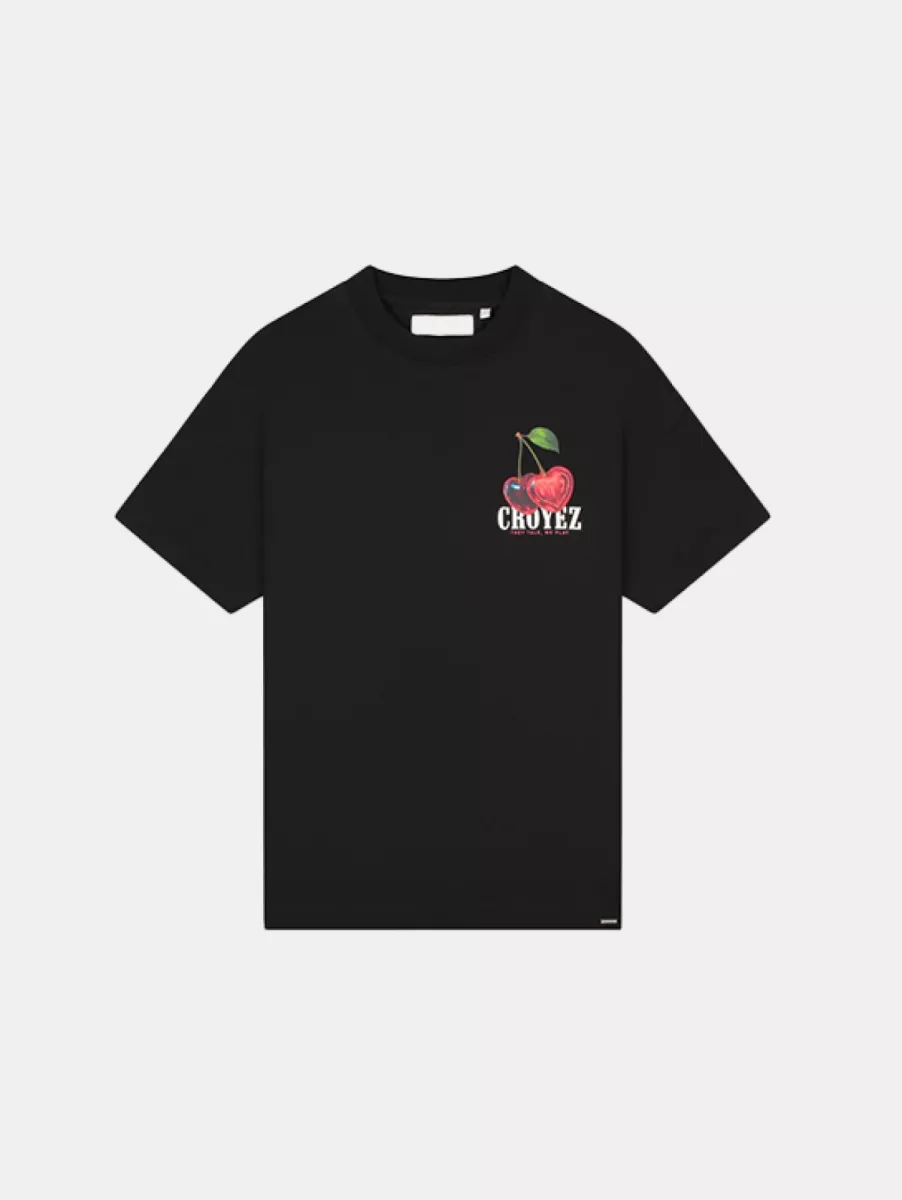 Croyez Cerise D'Amour T-Shirt 1 Croyez cerise d'amour t-shirt black