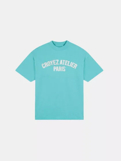 Croyez heavyweight atelier t-shirt tiffany blue