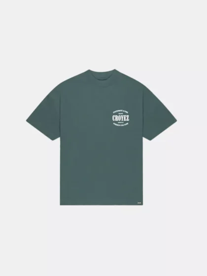 Croyez stamp t-shirt dark teal