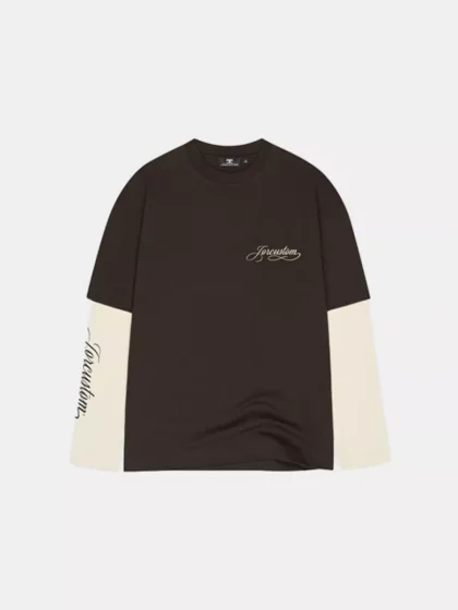 Jorcustom handscript double layered brown-creme