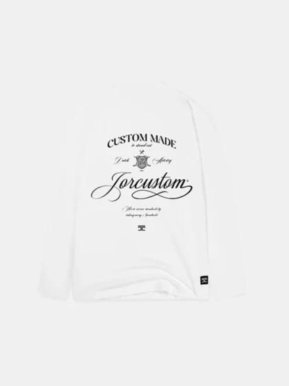 Jorcustom handscript longsleeve white