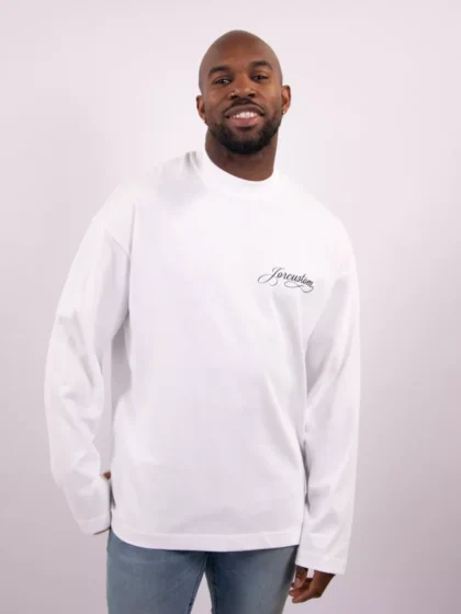 Jorcustom handscript longsleeve white
