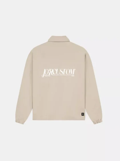 Jorcustom script coach jacket taupe