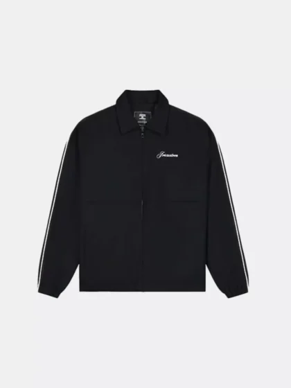 Jorcustom script tracksuit jacket black