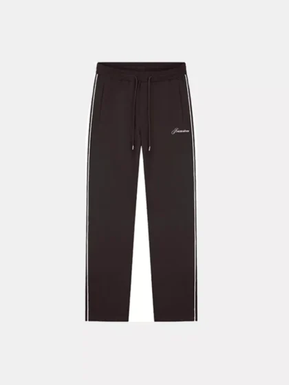Jorcustom script tracksuit pants brown