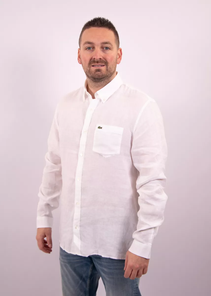 Lacoste Linnen Overhemd 3 Lacoste ch5692 001 white